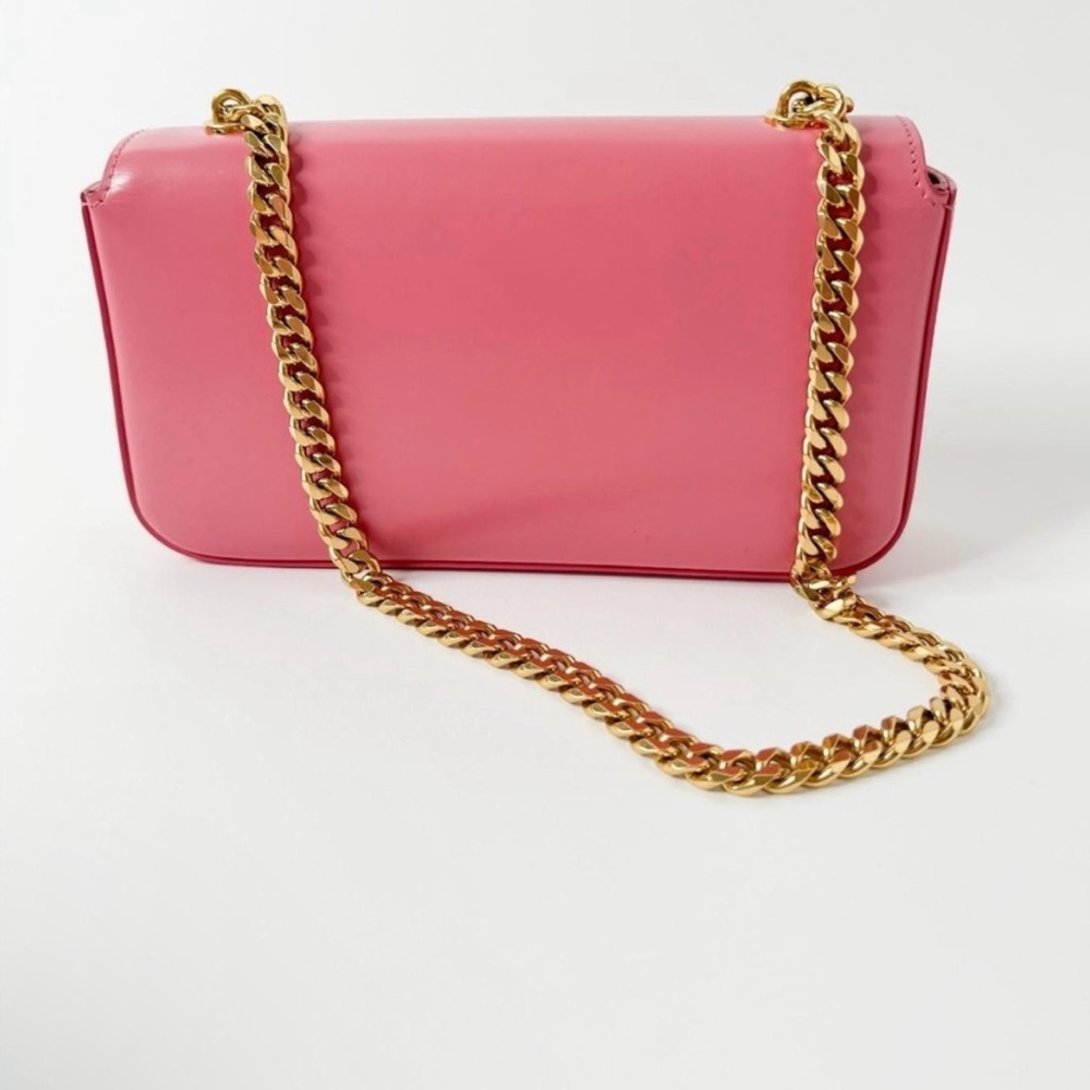 Celine Vibrant Pink Clutch with Gold Chain - Picture 3 of 10